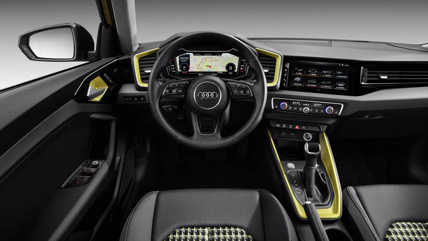 Audi A1 Sportback MIG Motors geel interieur